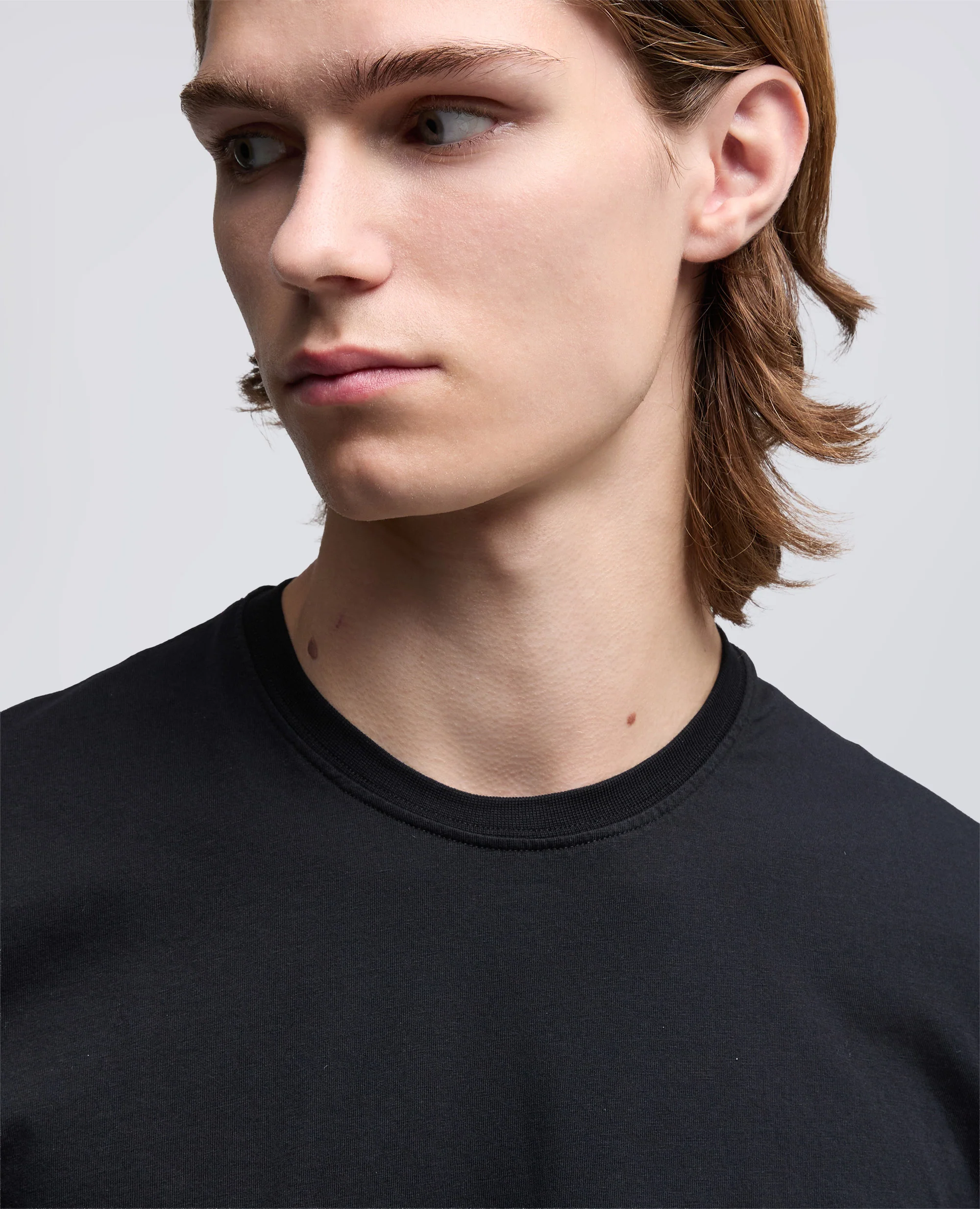 T-SHIRT IN JERSEY DI COTONE - NERO - Image 4