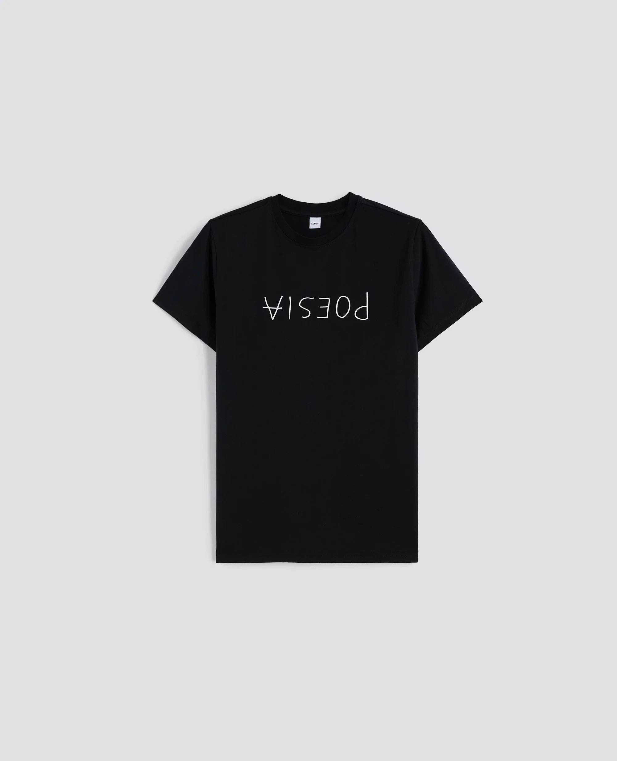 TSHIRT IN JERSEY DI COTONE CON STAMPA - NERO
