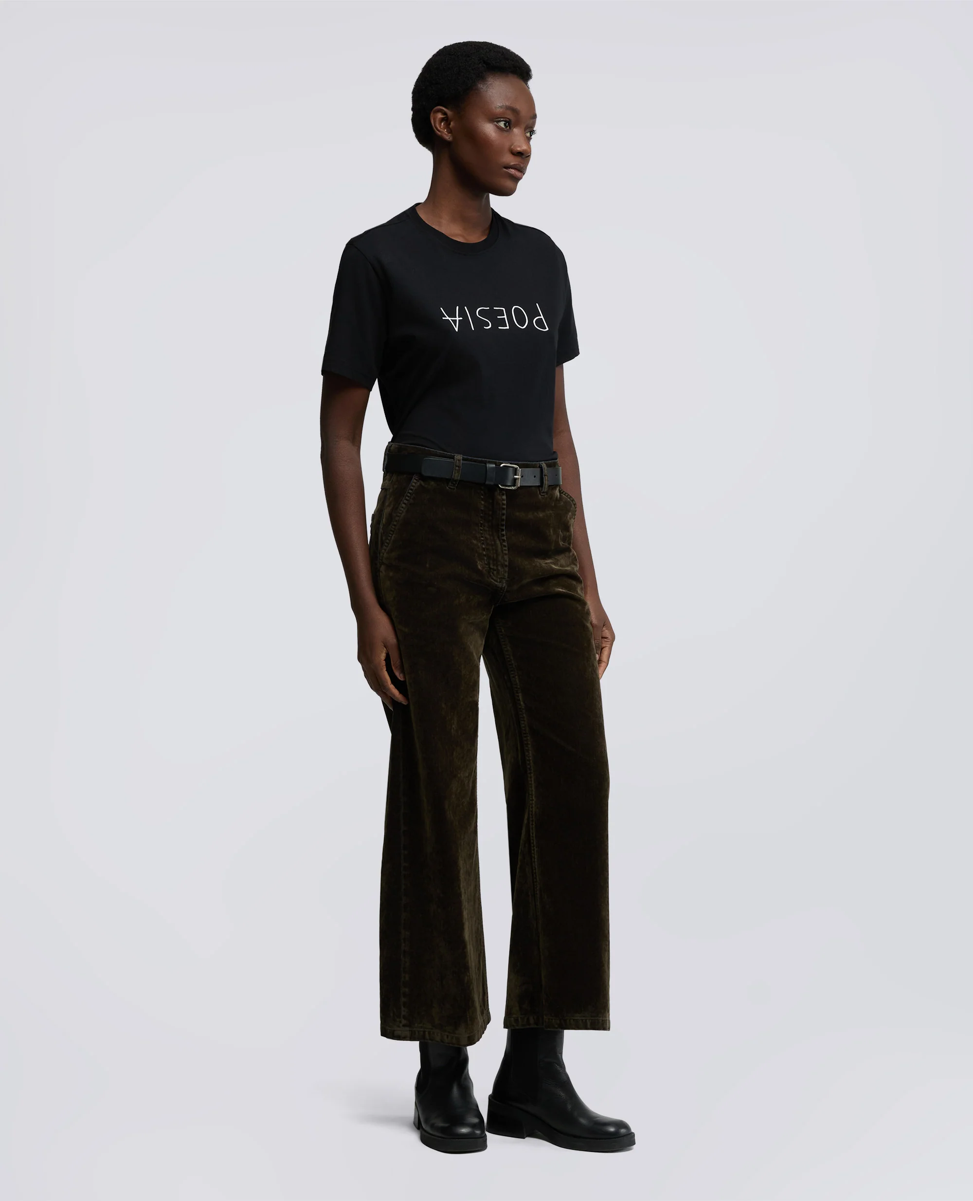 TSHIRT IN JERSEY DI COTONE CON STAMPA - NERO - Image 6