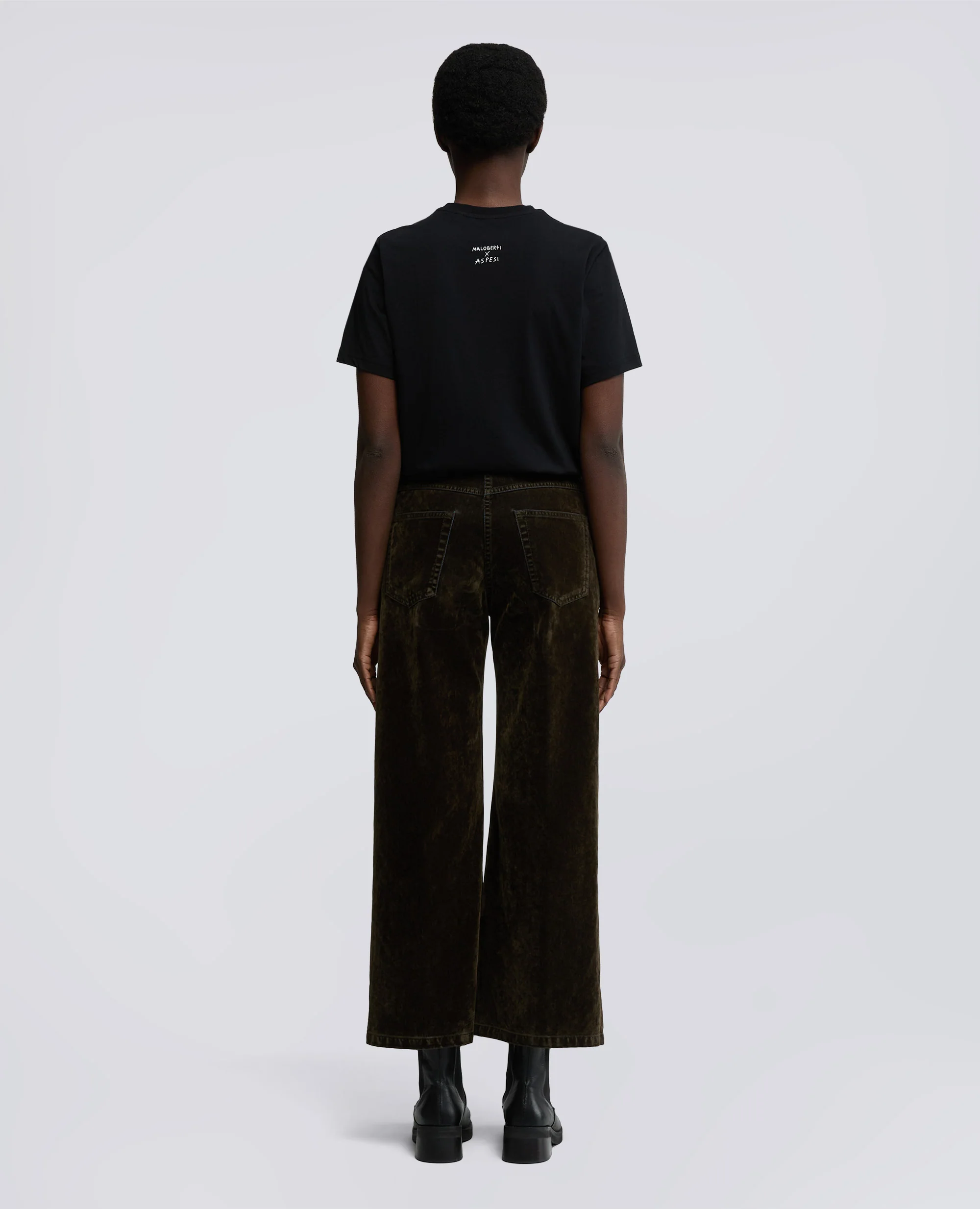 TSHIRT IN JERSEY DI COTONE CON STAMPA - NERO - Image 7