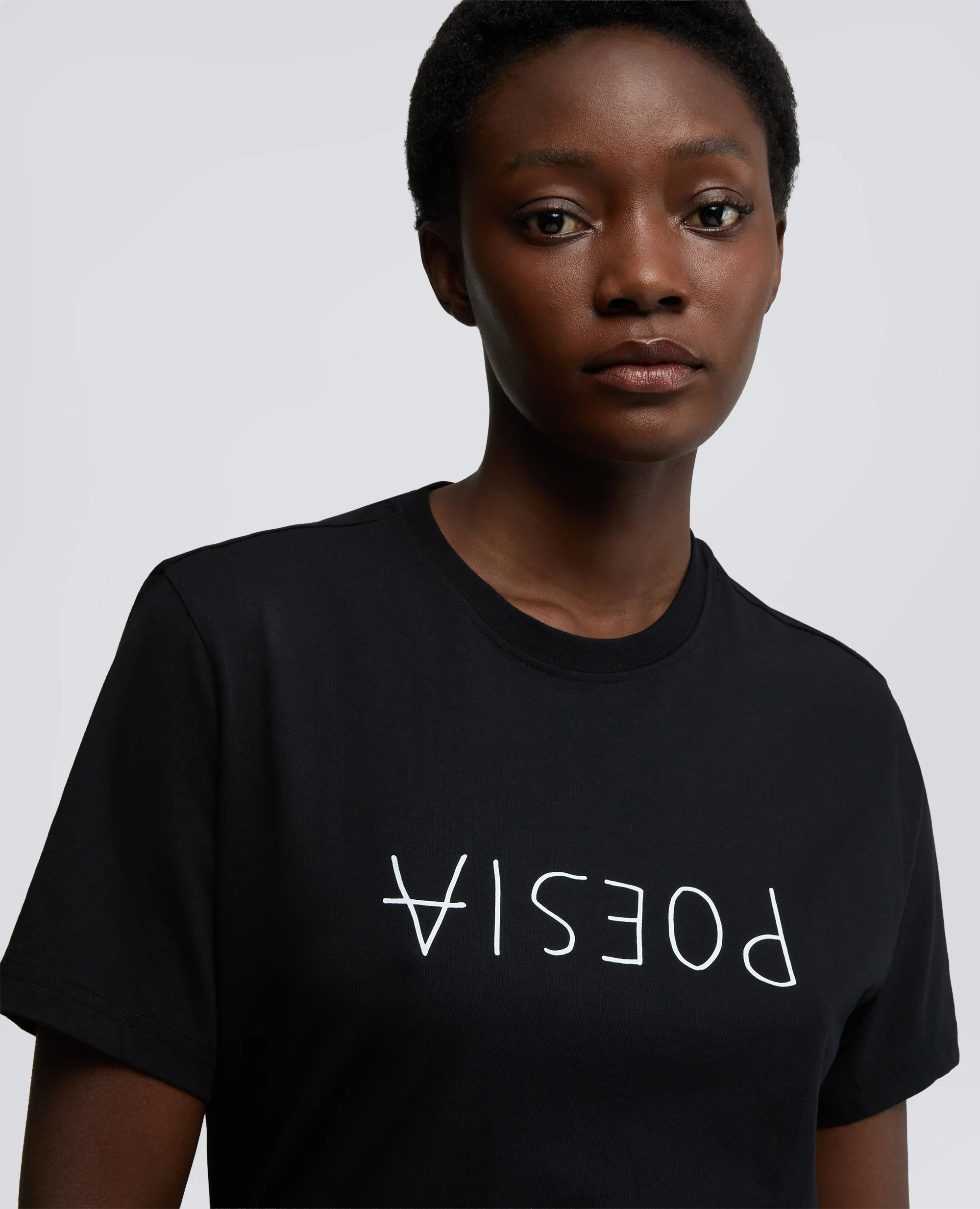 TSHIRT IN JERSEY DI COTONE CON STAMPA - NERO - Image 8