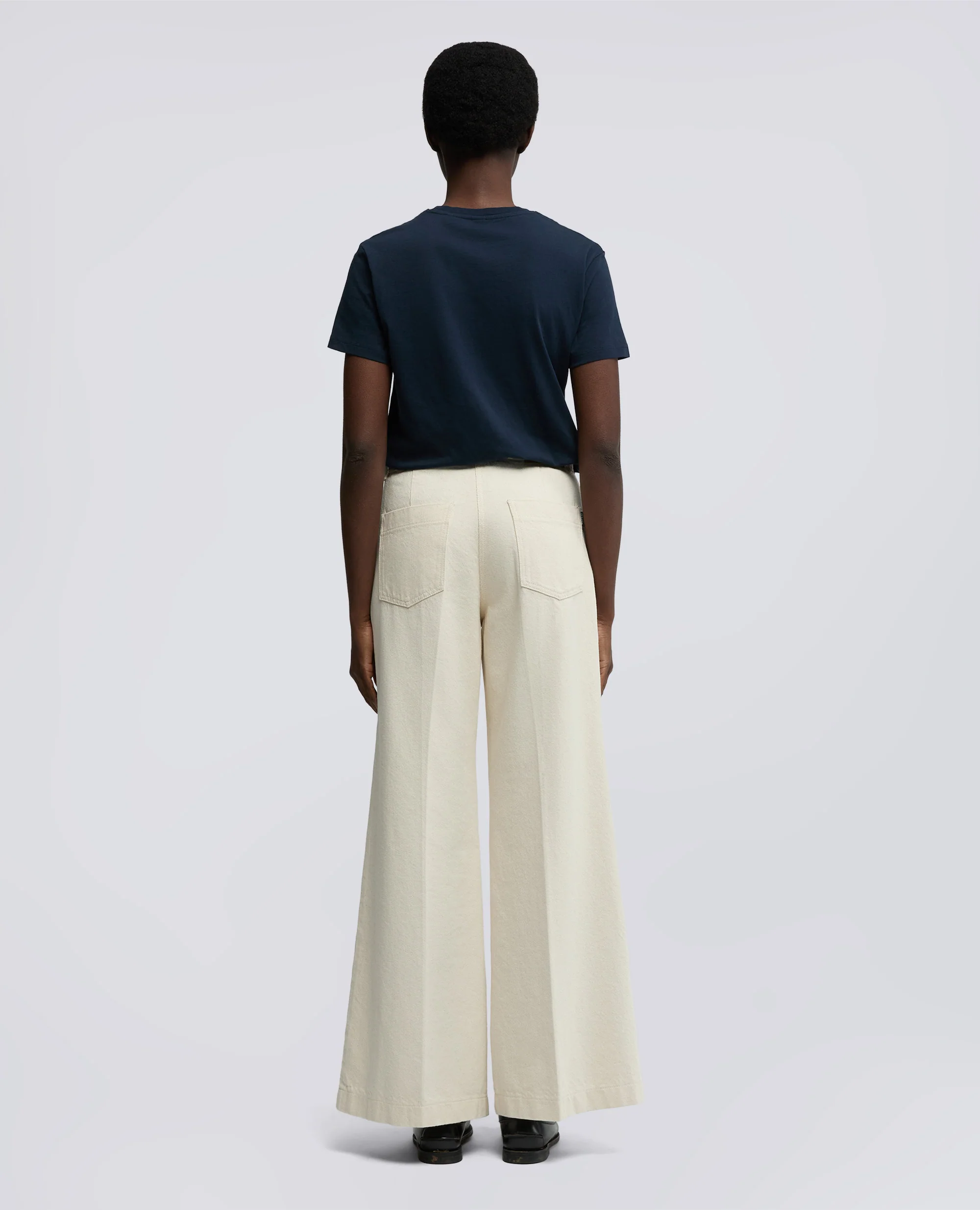 TSHIRT IN JERSEY DI COTONE CON STAMPA "SILENZIO" - NAVY - Image 3