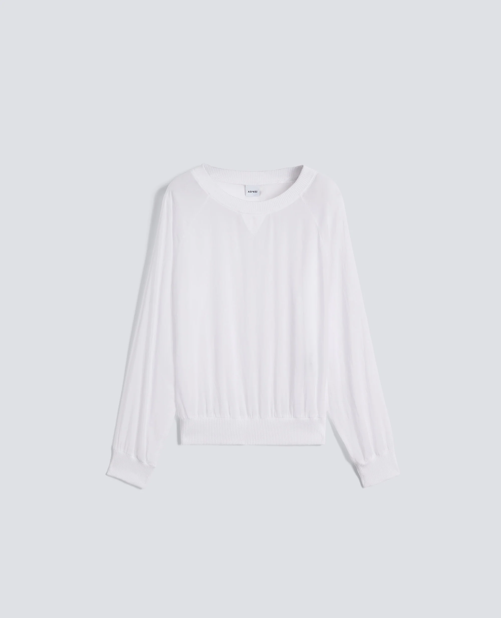 BLUSA IN VOILE DI COTONE TINTO CAPO - BIANCO